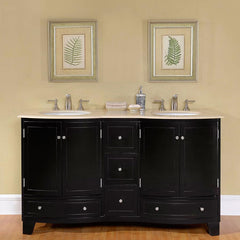 60" Double Sink Cabinet | HYP-0703-CM-UWC-60