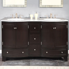 60" Double Sink Cabinet | HYP-0703-WM-UWC-60