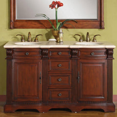 58" Double Sink Cabinet | WFH-0197-CM-UWC-58