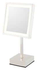 Aptations Single Sided LED Square Freestanding Mirror