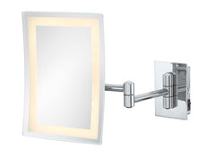 Aptations Contemporary LED Magnifying Makeup Mirror with Switchable Light Color