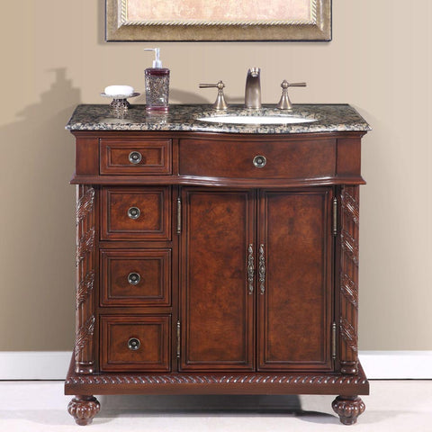 36" Single Sink Cabinet | HYP-0213-BB-UWC-36-R