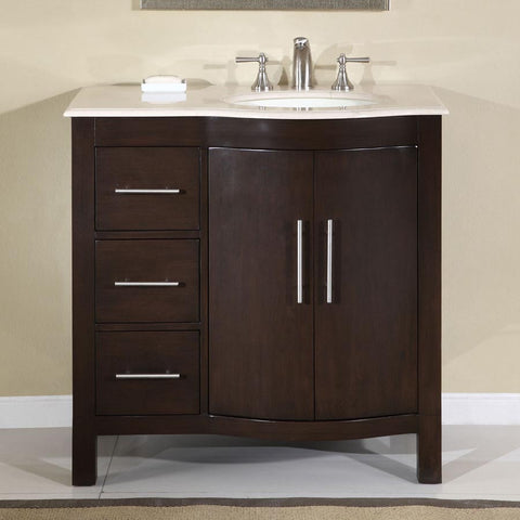 36" Single Sink Cabinet | HYP-0912-CM-UWC-36-L/R