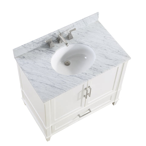 Montauk 36" Bathroom Vanity, Pure White