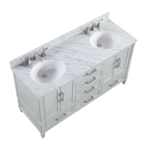 Montauk 60" Bathroom Vanity, Morning Fog Grey