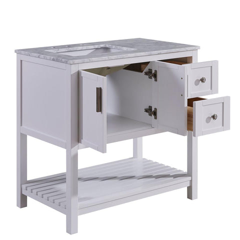 36" Single (Left) Sink Cabinet | V10036WWSL